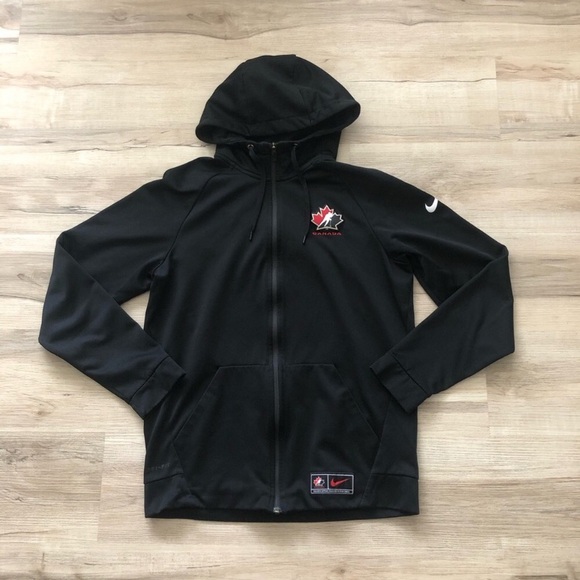 Nike Black Zip-Up Sweater with Logo - Picture 2 of 7